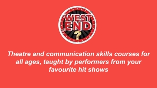 Musical Theatre School - West End in