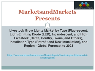 Livestock Grow Lights Market by Type, Livestock, Region - 2023 | MarketsandMarkets