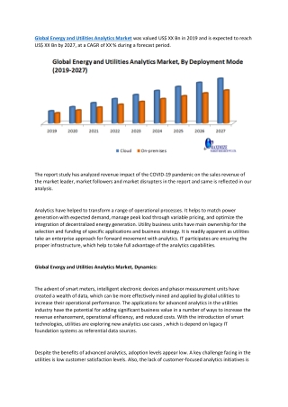 Global Energy and Utilities Analytics Market