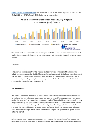 Global Silicone Defoamer Market