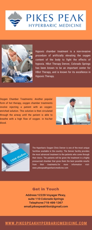 Hyperbaric Oxygen Therapy Denver