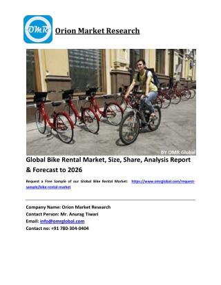 Global Bike Rental Market Size, Industry Trends, Share and Forecast 2020-2026