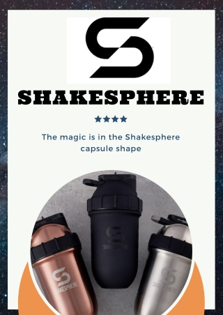 Shakesphere - Best Protein shaker bottle and blender cup