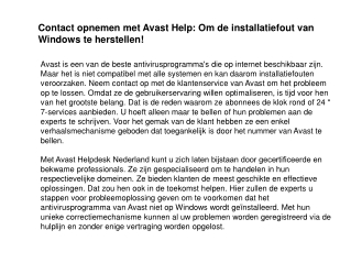 avast Nummer