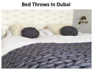 Bed throws in Dubai