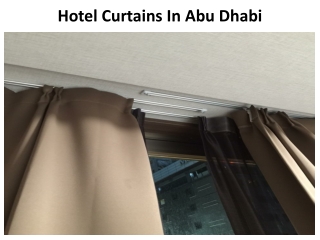 Hotel curtains in Abu Dhabi