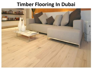 Timber flooring Dubai