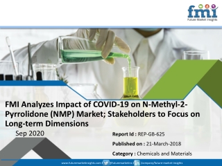 FMI Analyzes Impact of COVID-19 on  N-Methyl-2-Pyrrolidone (NMP) Market; Stakeholders to Focus on Long-term Dimensions
