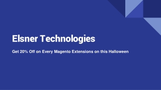 Get 20% Off on Every Magento Extensions on this Halloween