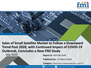 Small Satellite Market on a Steady Growth Trail; FMI Provides Projections in Light of COVID-19 Pandemic in its New Revis