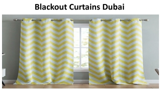 Blackout Curtains Dubai