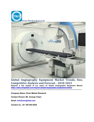Global Angiography Equipment Market Trends, Size, Competitive Analysis and Forecast - 2018-2023