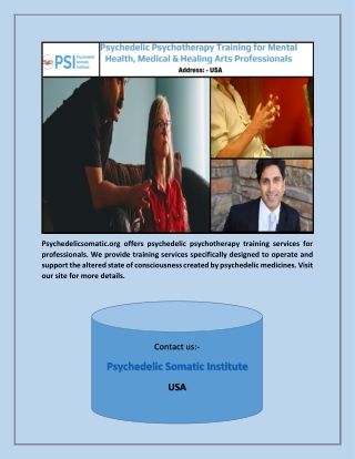 Psychedelic Therapy Training Course | Psychedelicsomatic.org