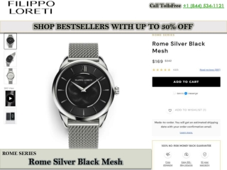 Filippo Loreti Reviews | Rome Silver Black Mesh