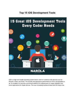 15 Great iOS Development Tools