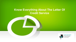 Know Everything About The Letter Of Credit Service