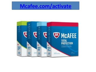 Mcafee.com/Activate