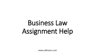 Business Law Assignment Help