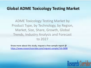 ADME Toxicology Testing Market by Product Type, by Technology, by Region, Market, Size, Share, Growth, Global Trends, In