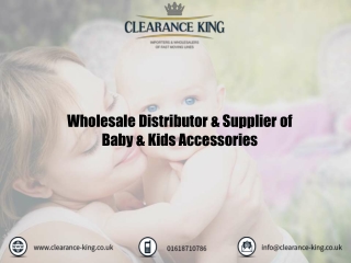 Baby & Kids Products Wholesale Distributor in UK
