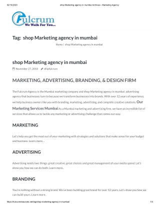 Shop Marketing Agency in Mumbai