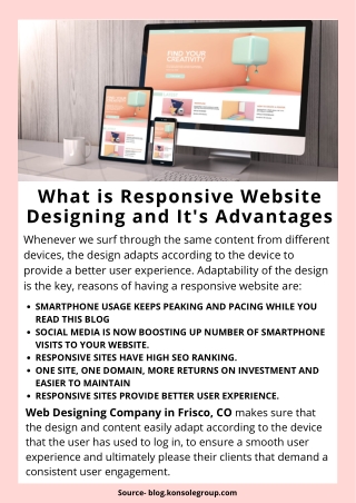 What is Responsive Website Designing and It's Advantages