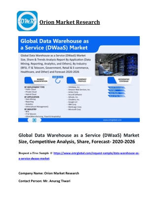 Global Data Warehouse as a Service (DWaaS) Market