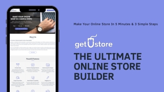 getUstore: The Ultimate Online Store Builder