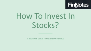 How to Invest In stock?
