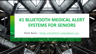 #1 Bluetooth Medical Alert Systems for Seniors