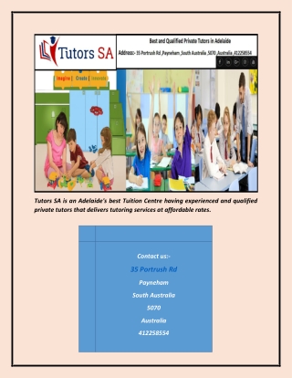 Best and Qualified Private Tutors in Adelaide