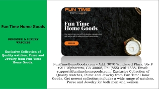 FunTimeHomeGoods.com - Support@funtimehomegoods.com