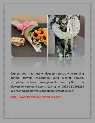 Funeral Flower Delivery Manila | Flowersdeliverymanila.com