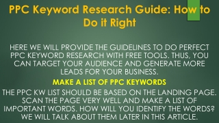 PPC Keyword Research Guide: How to Do it Right