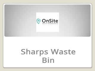 Sharps Waste Bin