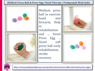 SISSEL® Press-Ball & Press-Eg | Hand Therapy | Pushpanjali medi India