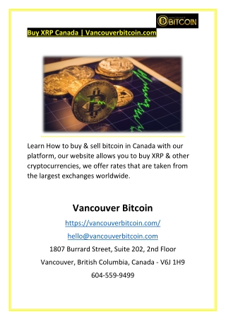 Buy XRP Canada | Vancouverbitcoin.com