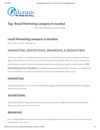 Retail Marketing Agency in Mumbai