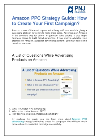 Amazon PPC Strategy Guide: How to Create Your First Campaign?