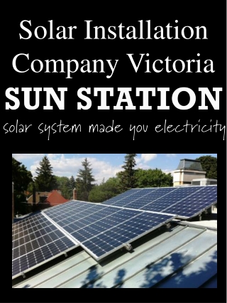 Solar Installation Company Victoria