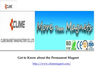 Get to Know about the Permanent Magnet