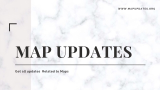 Get all information related map update services