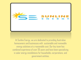 Residential Solar Power Brisbane-SunLine Energy