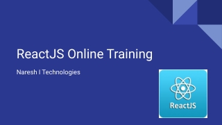 What is ReactJS?- ReactJS Online Training