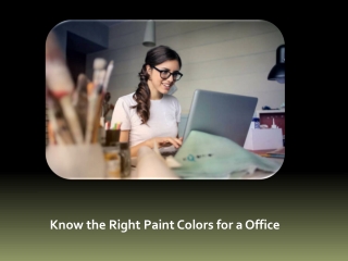 Improve Productivity with the Best Office Paint Colors