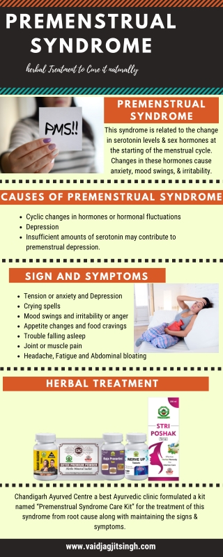PMS (Premenstrual syndrome) - Causes, Symptoms and Herbal Treatment