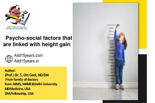  Psycho-social factors that are linked with height gain