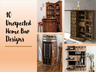 10 Unexpected Home Bar Designs