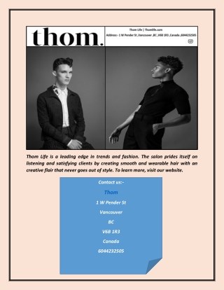 Thom Life | Thomlife.com