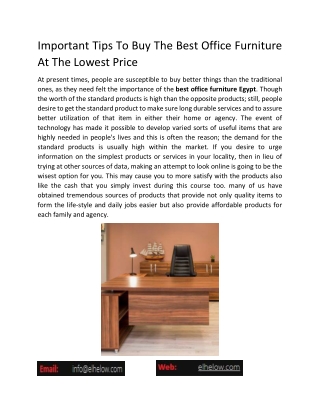 Buy modern desk Egypt | Elhelow.com